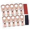 LIOOBO 10pcs Heavy Duty Copper Cable Lugs Heat Shrink Tubing Crimp Ring Terminals for Battery Connectors for Automotive and Electrical Applications view 1