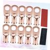 LIOOBO 10pcs Heavy Duty Copper Cable Lugs Heat Shrink Tubing Crimp Ring Terminals for Battery Connectors for Automotive and Electrical Applications view 2