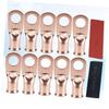 LIOOBO 10pcs Heavy Duty Copper Cable Lugs Heat Shrink Tubing Crimp Ring Terminals for Battery Connectors for Automotive and Electrical Applications view 4