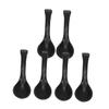 PRETYZOOM 6pcs Multi-function Soup Spoon Black Matte Finish for Home Restaurant Use - and Stylish Tableware for Serving Porridge and Soups view 1