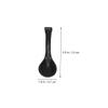 PRETYZOOM 6pcs Multi-function Soup Spoon Black Matte Finish for Home Restaurant Use - and Stylish Tableware for Serving Porridge and Soups view 2