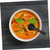 PRETYZOOM 6pcs Multi-function Soup Spoon Black Matte Finish for Home Restaurant Use - and Stylish Tableware for Serving Porridge and Soups view 3