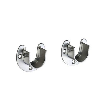 4pc 32mm Stainless Steel Clothes Rail Supports for Closet Rods