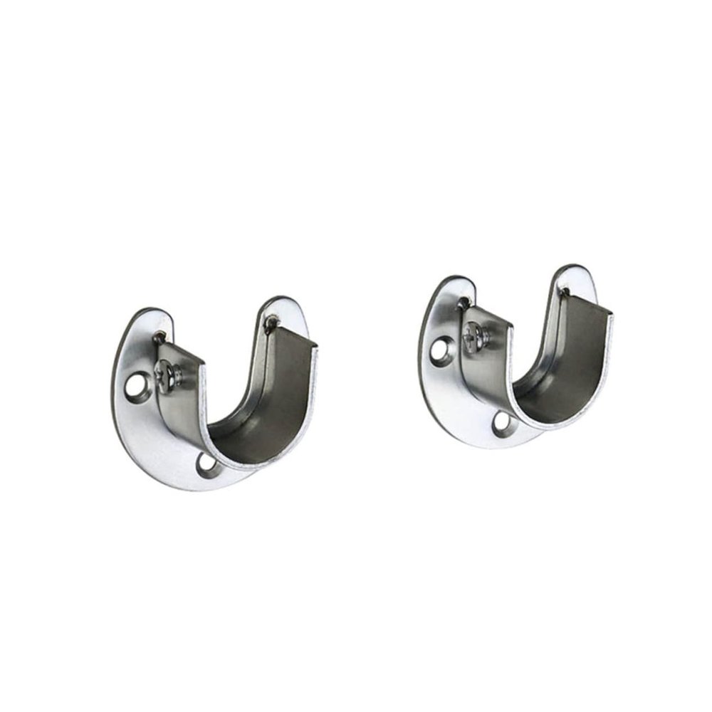 4pc 32mm Stainless Steel Clothes Rail Supports for Closet Rods