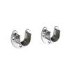 4pc 32mm Stainless Steel Clothes Rail Supports for Closet Rods view 1