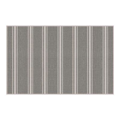 Carolina Creekhouse Vinyl Rug | John 057836DE | Vinyl Floor Mat | Decorative, Vintage, Waterproof, Eco-Friendly, Non-Slip | Charcoal, 18"x28"