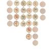 LALAFINA 200pcs Calendar Reminder Record Round Wood Clips and for Home Decoration and Creative Teaching Supplies view 1