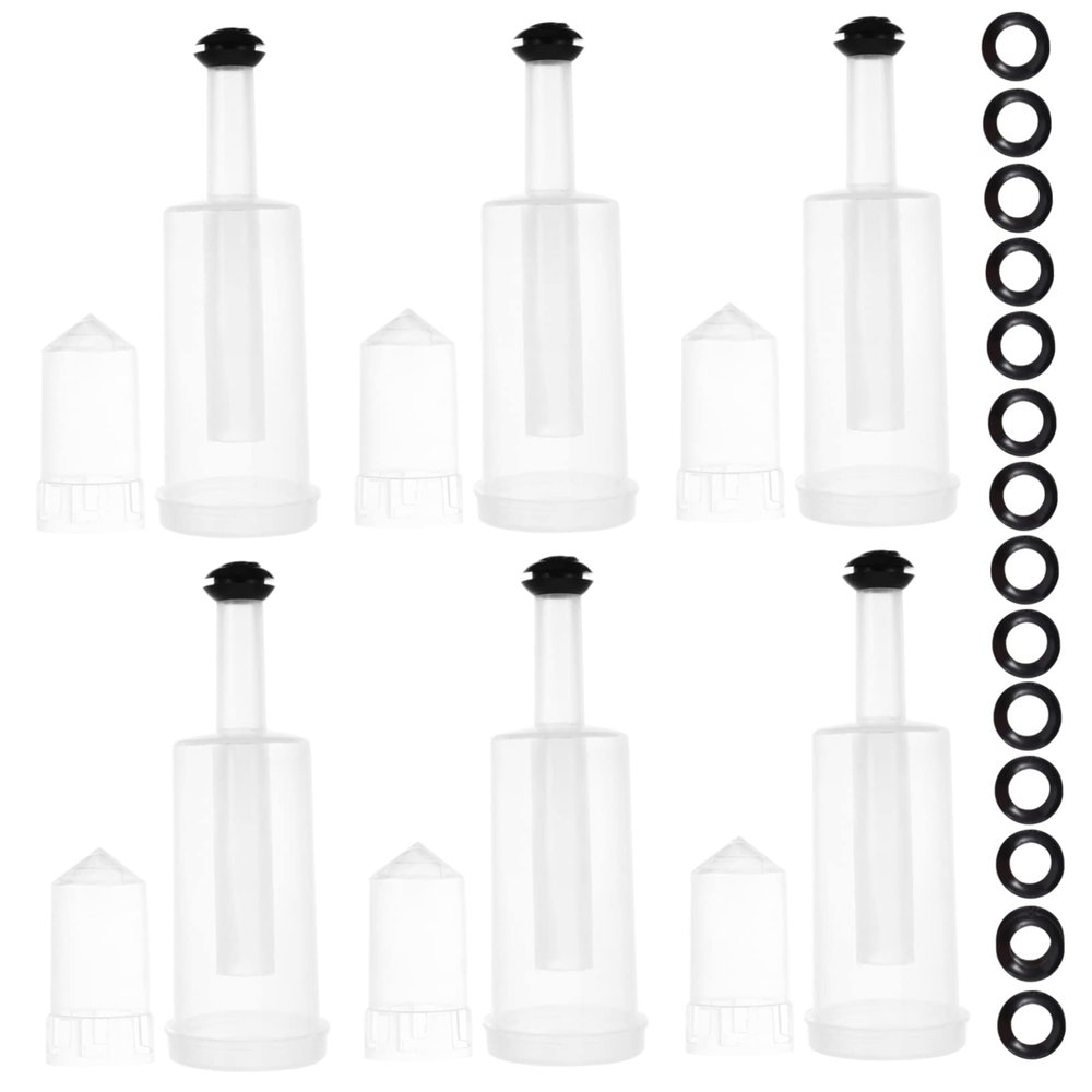 LABRIMP 1set Three-piece Silicone One-way Fermentation Stopper Kit for Home Brewing Food-grade Silicone Lids for Wine Beer and Juice Fermentation