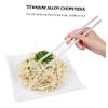 CIYODO Stainless Steel Chopsticks Portable Reusable Utensils for Camping and Outdoor Use Lightweight Design for Sushi Noodles and Rice Easy to Clean and Carry view 2
