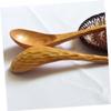 PRETYZOOM 4pcs Wooden Soup Spoons Tortoise Shell Pattern Hand Carved Cooking Utensils Eco-friendly Kitchen Utensils view 4
