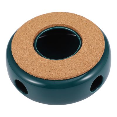LABRIMP Retro Tea Heater Ceramic Teapot Warmer Candle Holder Stable Non-Slip Base Heat Tea Conveniently