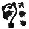 PRETYZOOM 4pcs Black Curtain Rod Decorative End Caps Stylish Roman Pole Accessories for Living Room Bedroom Dining Room Material for Use Random Design view 2