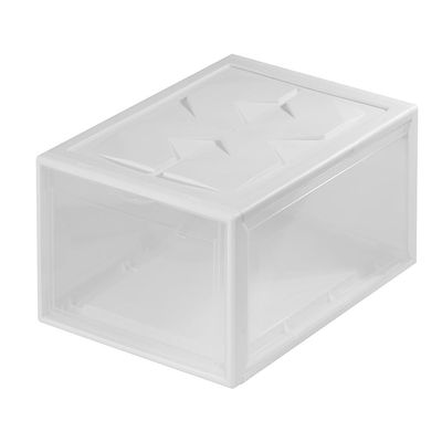 PRETYZOOM 1pc Plastic Shoe Storage Box for Basketball Shoes Organizer Ergonomic Handle for Home and Closet