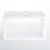 PRETYZOOM 1pc Plastic Shoe Storage Box for Basketball Shoes Organizer Ergonomic Handle for Home and Closet view 3