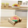 LABRIMP 1pc Holder Rack Natural Storage for Cup Mats Multi-Functional Kitchen Gadget Simple Design for Organized Tabletop view 2