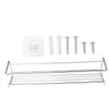 PRETYZOOM 1Pc Wall-mount Metal Spice Rack Kitchen Organizer with Anti-rust Coating Strong Load Capacity for Seasoning and Sauce Bottles Space-saving Storage Shelf for Kitchen Cabinets view 1