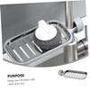 Anneome Kitchen Faucet Storage Rack Sink Dish Rack Sponge Tray Stainless Steel Detachable Design for Easy Cleaning view 3