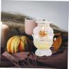 PRETYZOOM 1pc Windproof Smokeless Oil Lamp Classic Buddha Hall Decor for Temples and Home Auspicious Butter Lamp Elegant Design Small Craftsmanship view 2