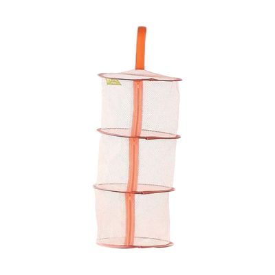 PRETYZOOM Windproof Underwear Drying Rack 3 Layer Hanging Basket Foldable Laundry Rack Bra Drying Basket Dryer Net