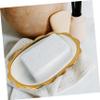 Beatifufu Ceramic Soap Holder Drainage Design Modern and Elegant Bathroom Storage for Soap Sponge and More Easy to Clean and Maintain for Home and Kitchen Use view 3