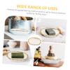 Beatifufu Ceramic Soap Holder Drainage Design Modern and Elegant Bathroom Storage for Soap Sponge and More Easy to Clean and Maintain for Home and Kitchen Use view 4
