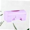 Hohopeti 3pcs Self-Adhesive Wall Mount Trash Bag Dispenser Pp Garbage Bag Storage Box for Home Bathroom Kitchen Easy to Install Space-Saving Design Random Color view 3