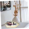 Mirror Jewelry Plate Xmas Golden Iron Glass Tray Display view 3