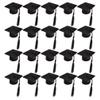 20pcs Mini Graduation Cap Bottle Toppers Decorative Wine Bottle Covers Tassels for Graduation Party for Classmates and Friends view 1