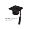 20pcs Mini Graduation Cap Bottle Toppers Decorative Wine Bottle Covers Tassels for Graduation Party for Classmates and Friends view 2