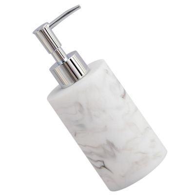 Beatifufu Soap Dispenser Hand Refill Shampoo Bottle Pump Modern Resin Soap Pump Bottle for Bathroom