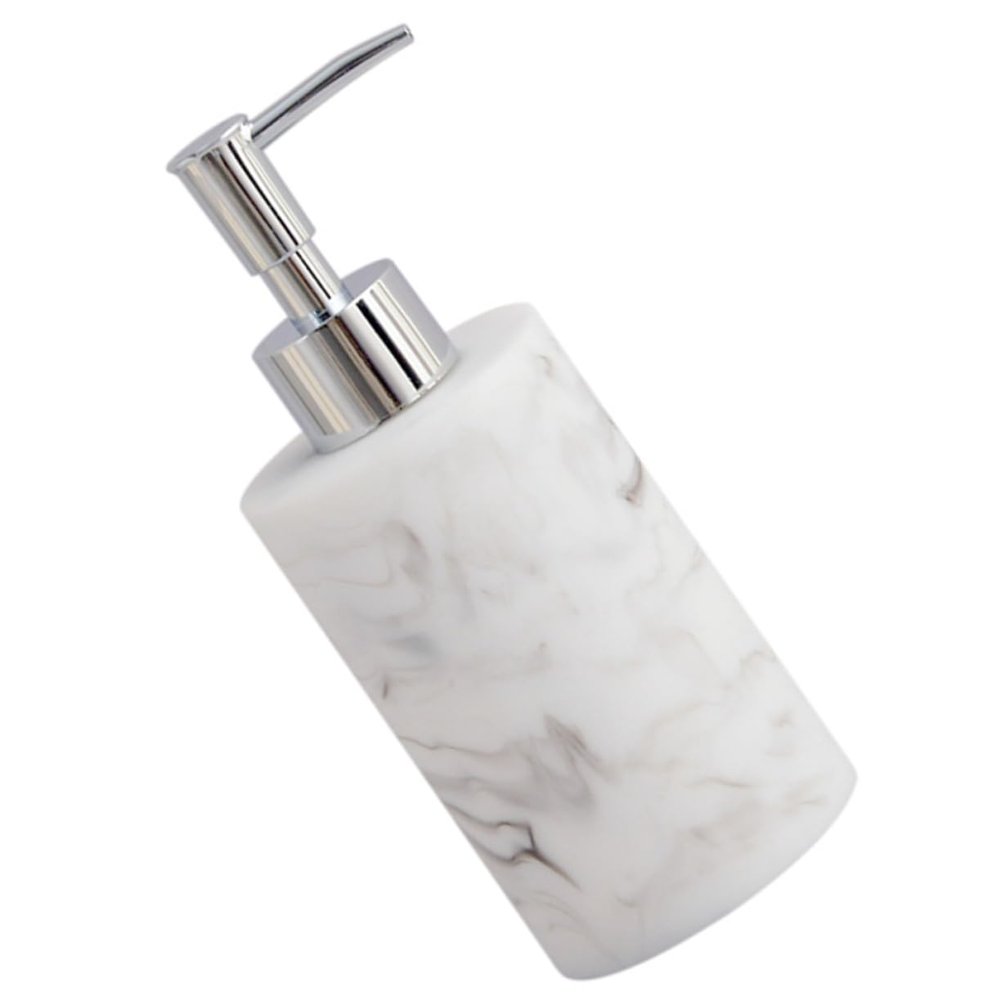 Beatifufu Soap Dispenser Hand Refill Shampoo Bottle Pump Modern Resin Soap Pump Bottle for Bathroom