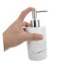 Beatifufu Soap Dispenser Hand Refill Shampoo Bottle Pump Modern Resin Soap Pump Bottle for Bathroom view 3