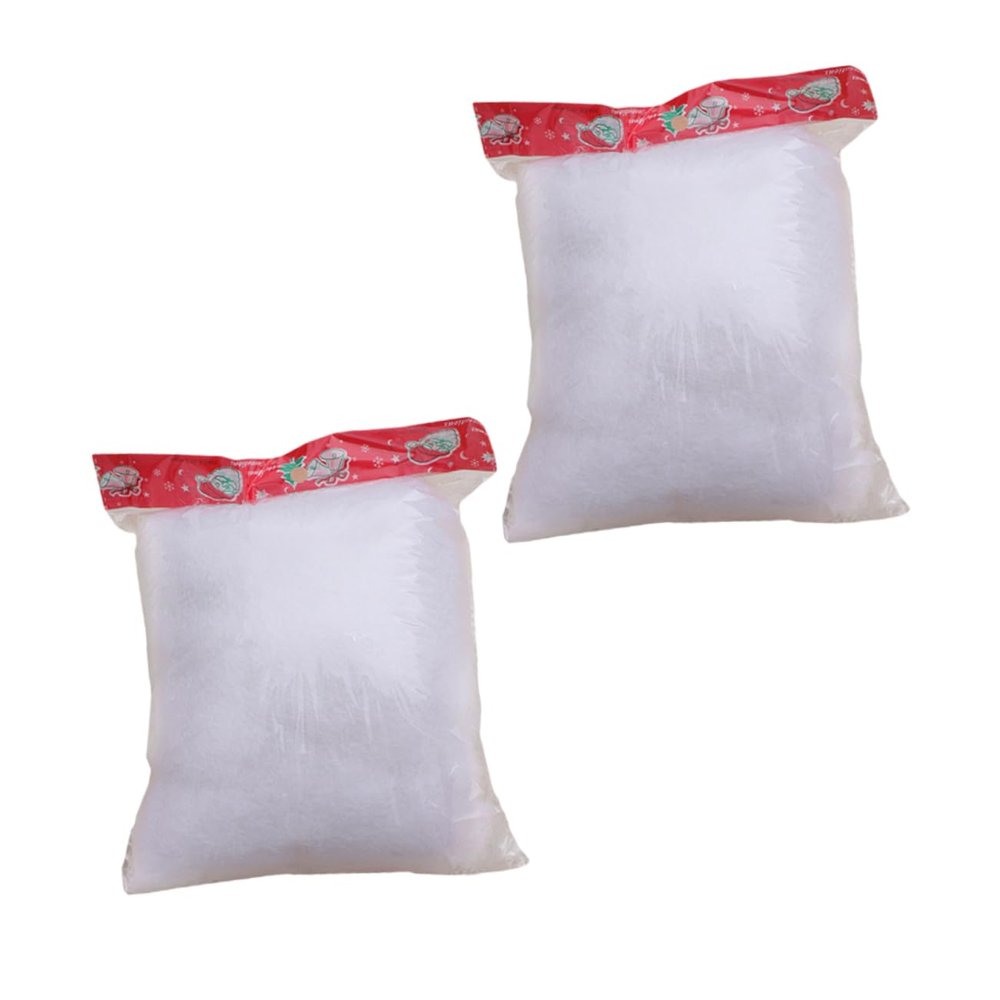 Beatifufu 2bags Christmas Fake Snow Decoration of Artificial Snow for Holiday Displays and Photography Props Safe Non-Melting Decor for Festive Home Scenarios