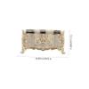 PRETYZOOM Gold Plated Tissue Box Cover Napkin Holder European Style Tissue Container view 4