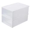 Ciieeo 2pcs Clothes Storage Box Clothing Organizer for Neat Closet Stackable Plastic Container for Clothes Socks and Underwear Design view 1