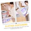 Ciieeo 2pcs Clothes Storage Box Clothing Organizer for Neat Closet Stackable Plastic Container for Clothes Socks and Underwear Design view 2