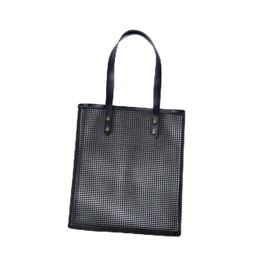 DEARMAMY Mesh Tote Bag Toiletry Bag Reusable Washable Mesh Shopping Grocery Beach