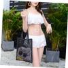 DEARMAMY Mesh Tote Bag Toiletry Bag Reusable Washable Mesh Shopping Grocery Beach view 4