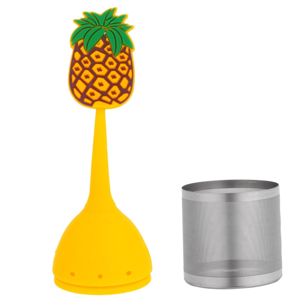 DEARMAMY Stainless Steel Creative Tea Strainer Silicone Tea Filter and Spices Easy to Use and Store Gift