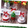 Beatifufu Cute Christmas Cake Towels 2pcs Soft Cotton Bath Towels Unique Christmas Tree Pattern view 3