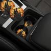 Black Tree Owl Pumpkin Head Castle Car Cup Holder Coasters 2 Pack Absorbent Car Coaster Universal Auto Insert Coaster Silicone Anti Slip Cup Mat Auto Accessories for Women Men view 2