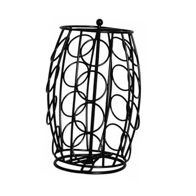 Beatifufu Rotating Coffee Capsules Rack Coffee Pod Storage Iron Capsule Holder Space-saving Organizer Stand
