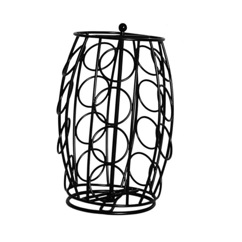 Beatifufu Rotating Coffee Capsules Rack Coffee Pod Storage Iron Capsule Holder Space-saving Organizer Stand