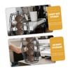 Beatifufu Rotating Coffee Capsules Rack Coffee Pod Storage Iron Capsule Holder Space-saving Organizer Stand view 2