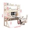 ALEEIK Multi-Functional Gaming Desk with Pegboard, Large Computer Desk with Storage Shelves Home Office Desk Study Writing Workstation(120x60x171cm, Carbon Fiber) view 2