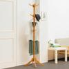 Auto Parts Modern Coat Racks Free Standing Multi-Purpose Wooden (Bamboo) Hanger Industrial Design Solid and Stable Super Easy to Assemble with 12 Hooks Suitable for Home Office in Corridor Room view 2
