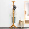 Auto Parts Modern Coat Racks Free Standing Multi-Purpose Wooden (Bamboo) Hanger Industrial Design Solid and Stable Super Easy to Assemble with 12 Hooks Suitable for Home Office in Corridor Room view 3