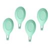 Ciieeo 4pcs Silicone Spoon Rest Nonslip Utensils Storage Racks for Kitchen Food-grade Silicone Light Green Practical Spoon Cushion for Tongs and Forks view 1