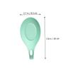 Ciieeo 4pcs Silicone Spoon Rest Nonslip Utensils Storage Racks for Kitchen Food-grade Silicone Light Green Practical Spoon Cushion for Tongs and Forks view 4