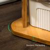 Auto Parts Coat Racks Free Standing Bamboo Coat Rack Double Rack Industrial Design Solid and Stable Super Easy to Assemble Suitable for Corridors Rooms Offices view 3